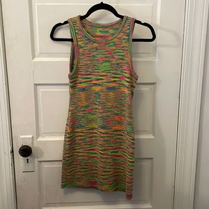 Knit summer mini dress